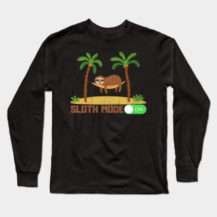 sloth mode on vintage 70s Long Sleeve T-Shirt